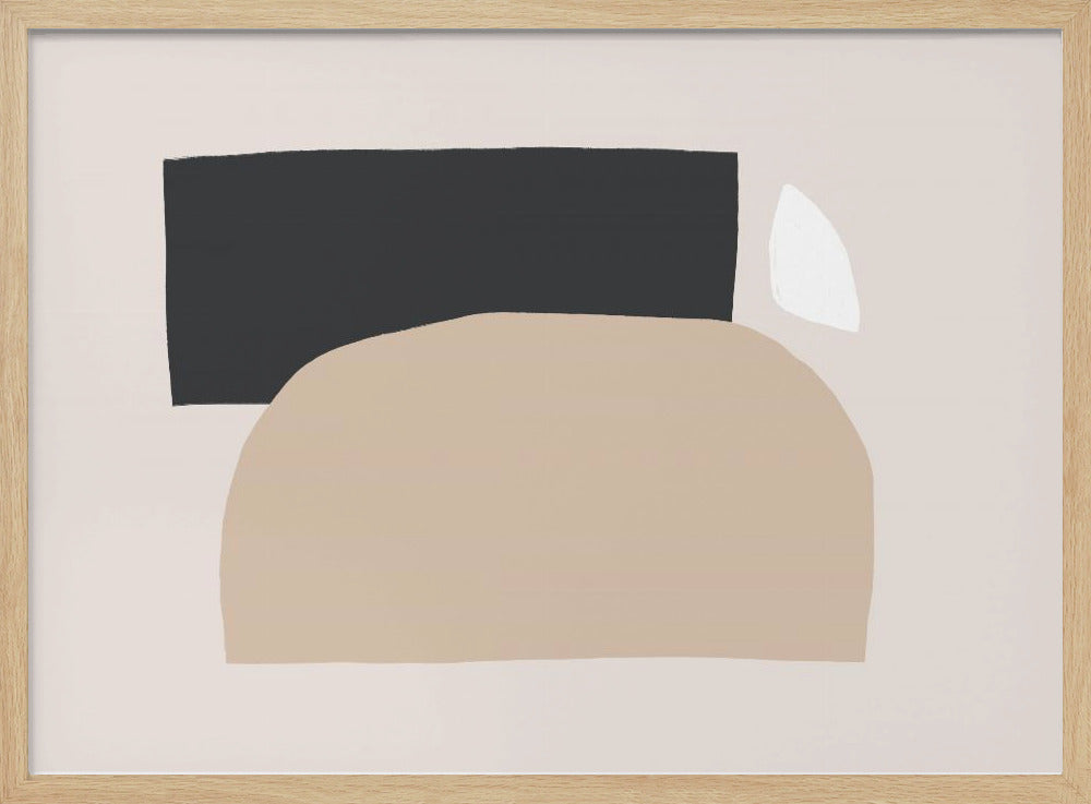 Geometric Shapes In Neutral Tones | Poster
