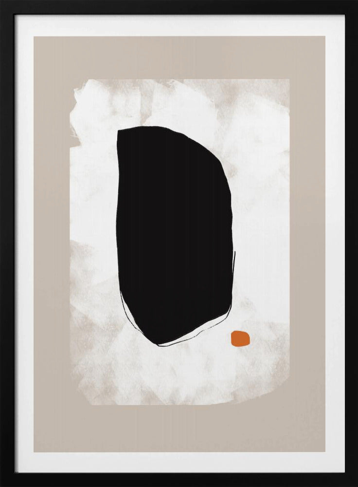 Bold Black Shape Contrasting | Poster