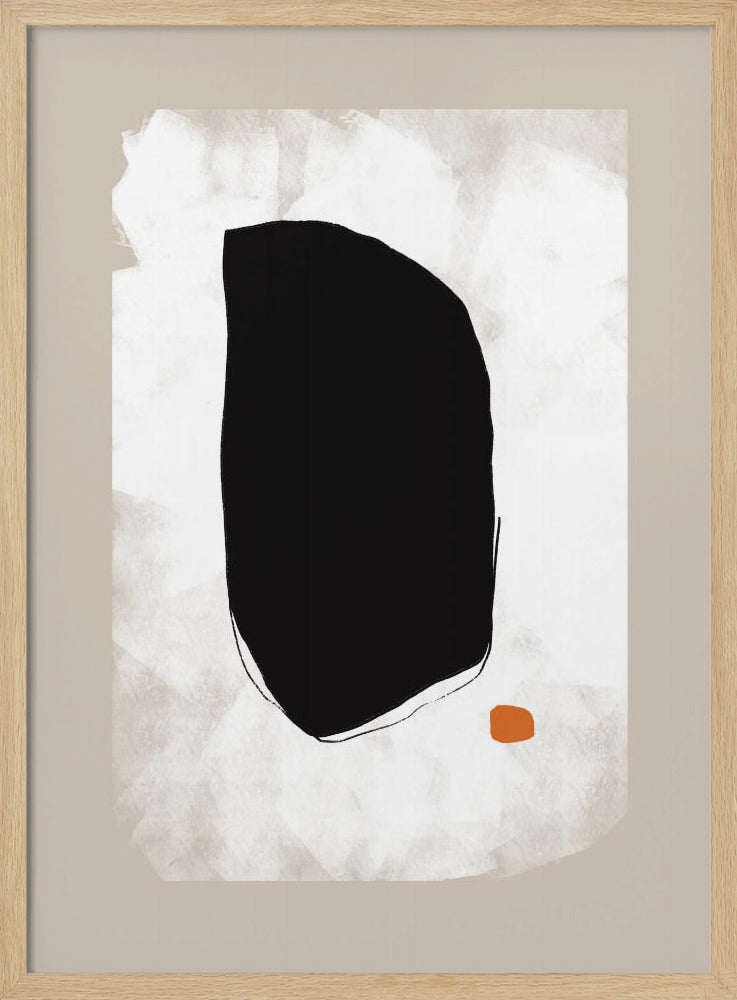 Bold Black Shape Contrasting | Poster