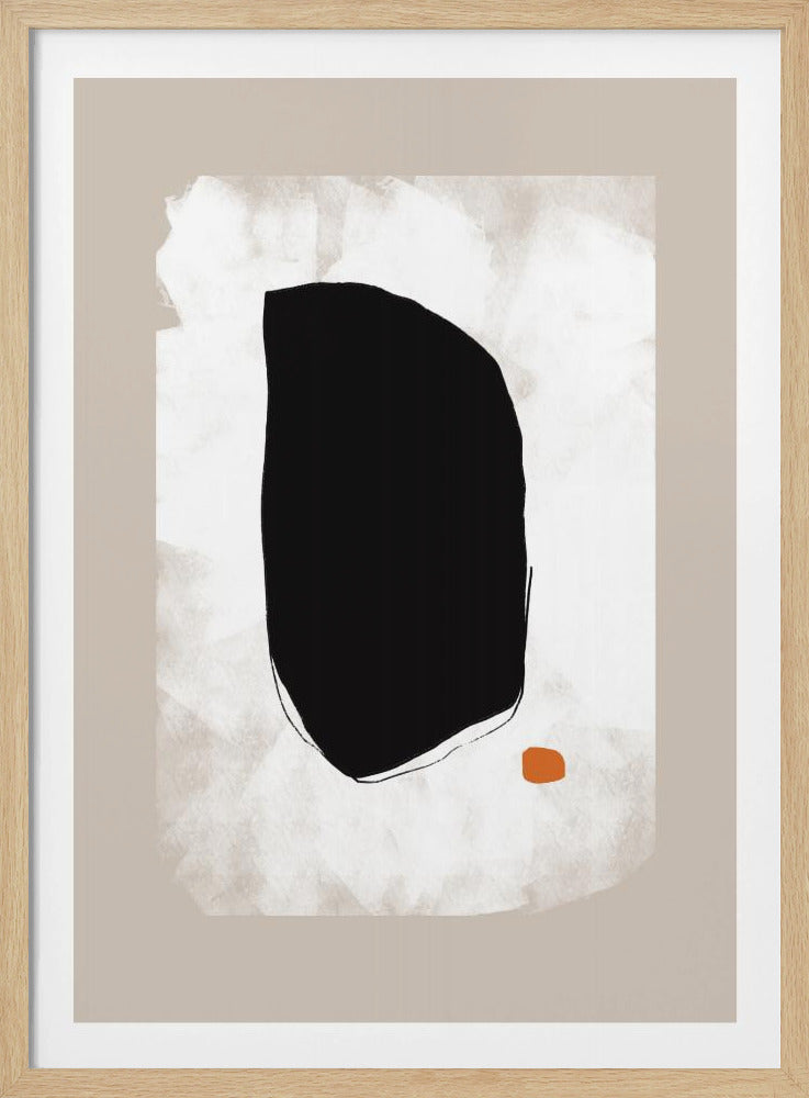 Bold Black Shape Contrasting | Poster