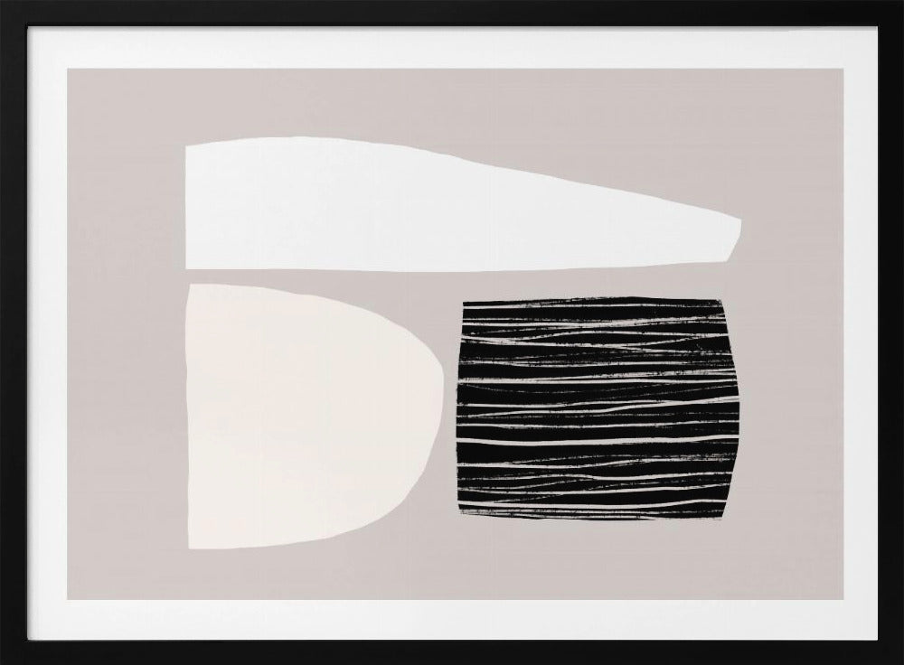 Geometric Shapes In Neutral Tones | Poster