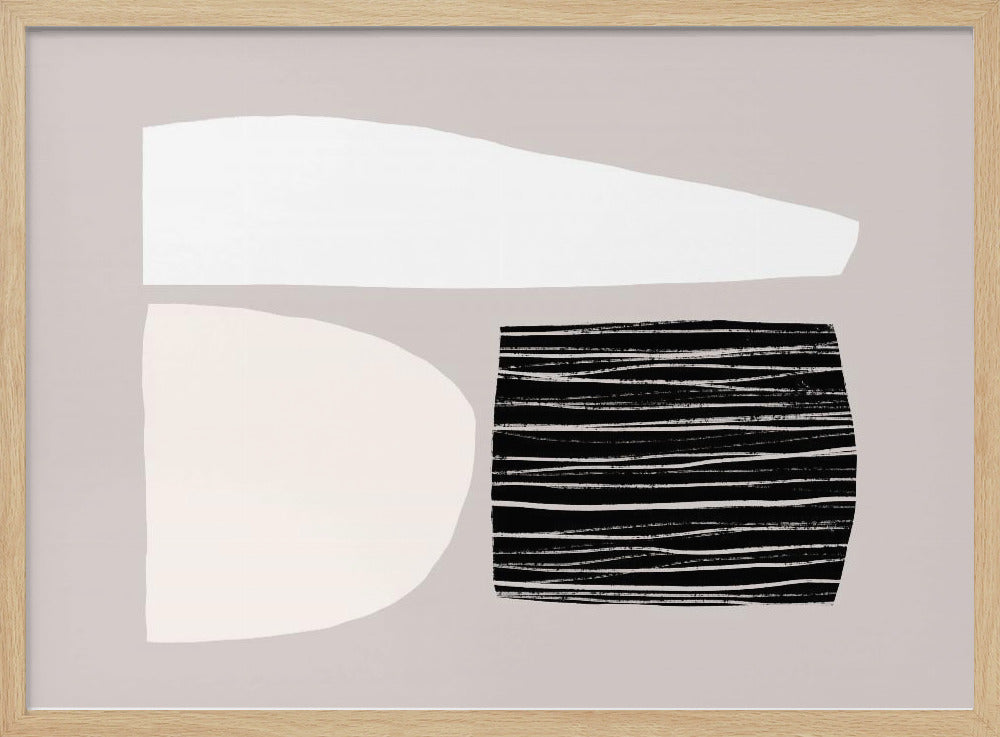 Geometric Shapes In Neutral Tones | Poster