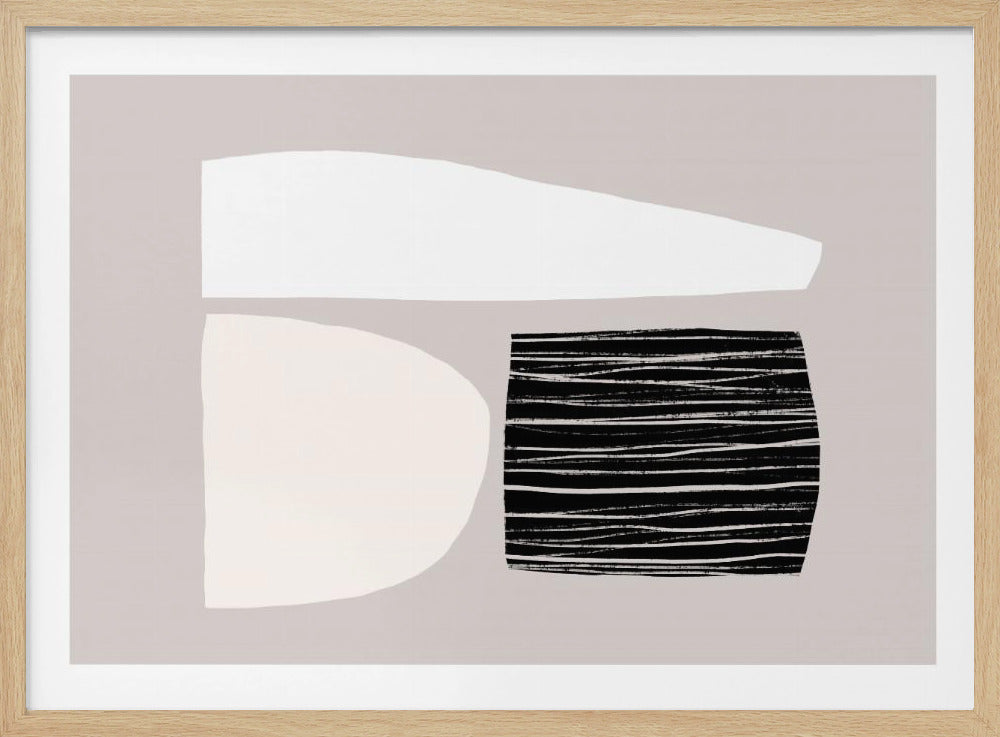 Geometric Shapes In Neutral Tones | Poster