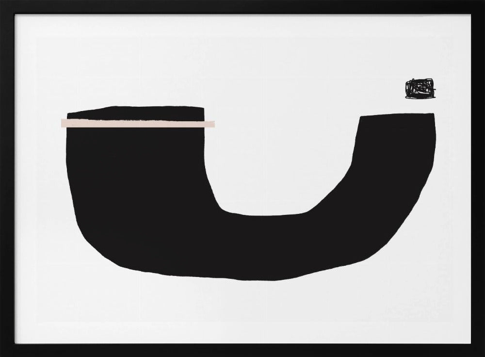 Schwarze geometrische Formen | Poster