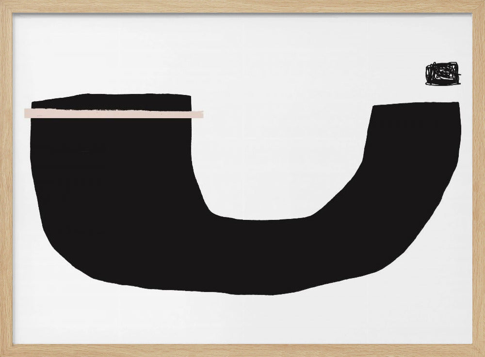 Schwarze geometrische Formen | Poster