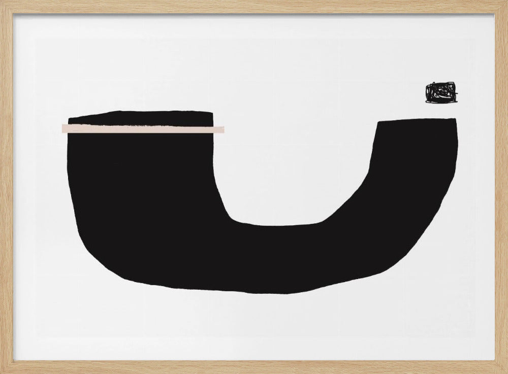 Schwarze geometrische Formen | Poster