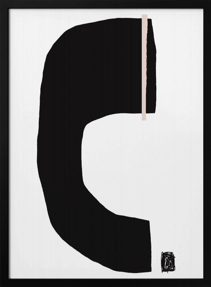 Schwarze geometrische Formen | Poster