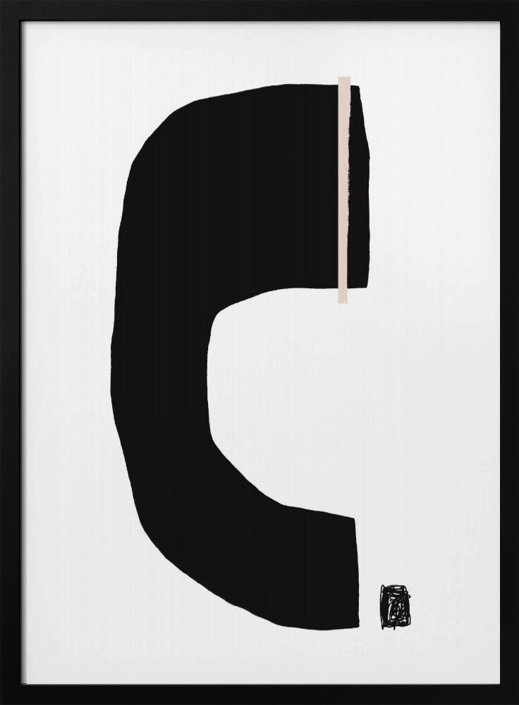 Schwarze geometrische Formen | Poster