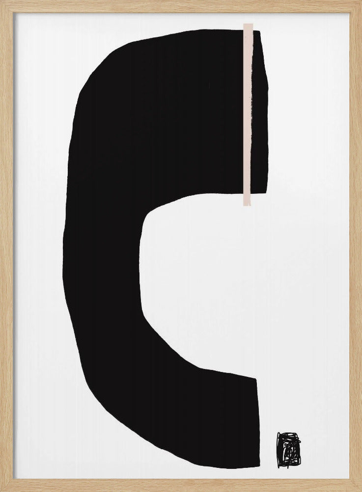 Schwarze geometrische Formen | Poster