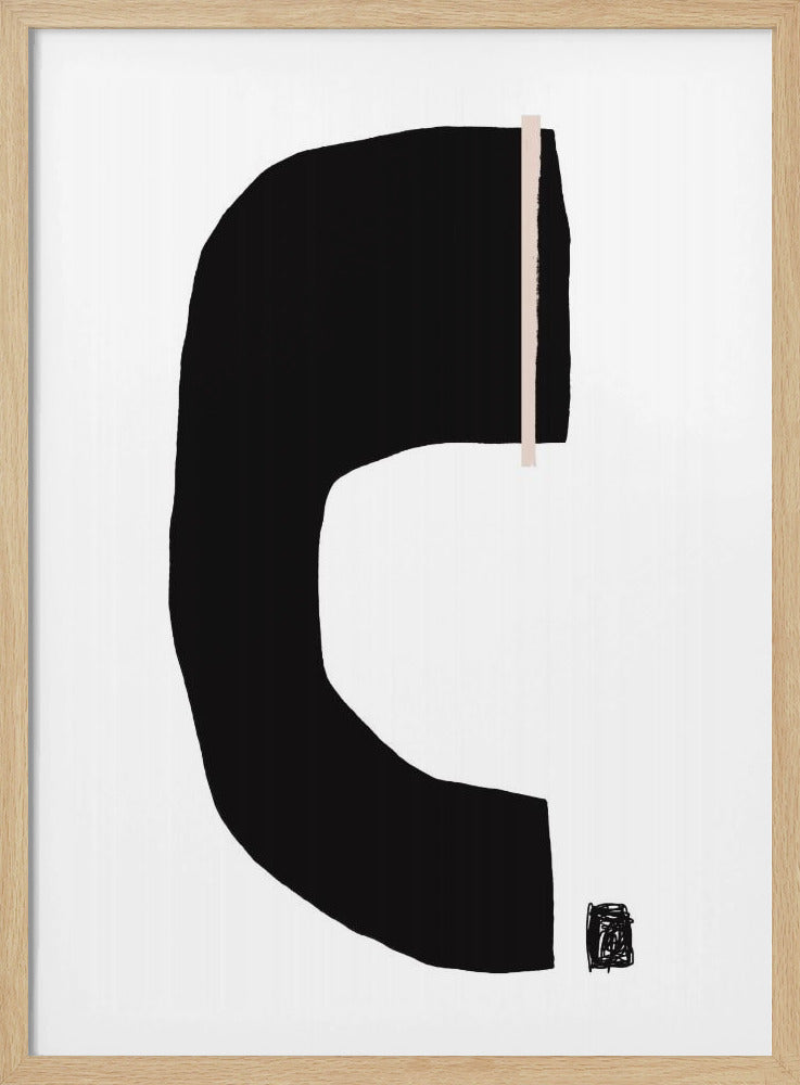 Schwarze geometrische Formen | Poster