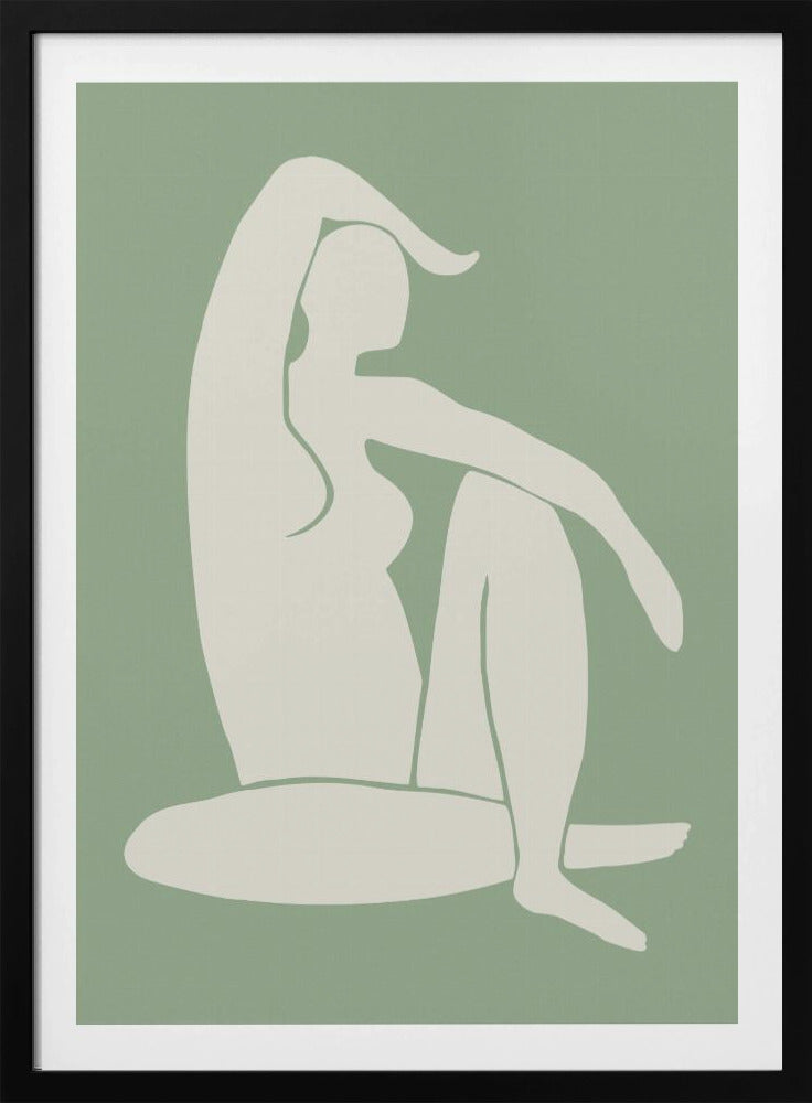 Figure Matisse Style Green | Poster