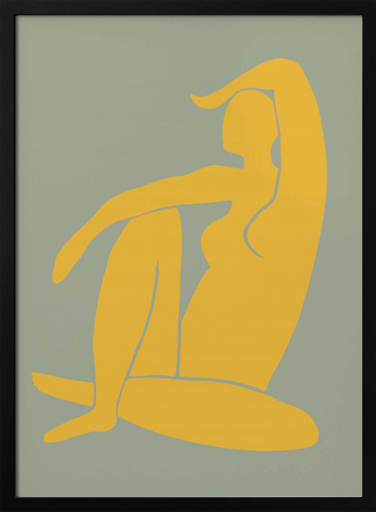 Figure Green And Yellow Matisse Style | Poster