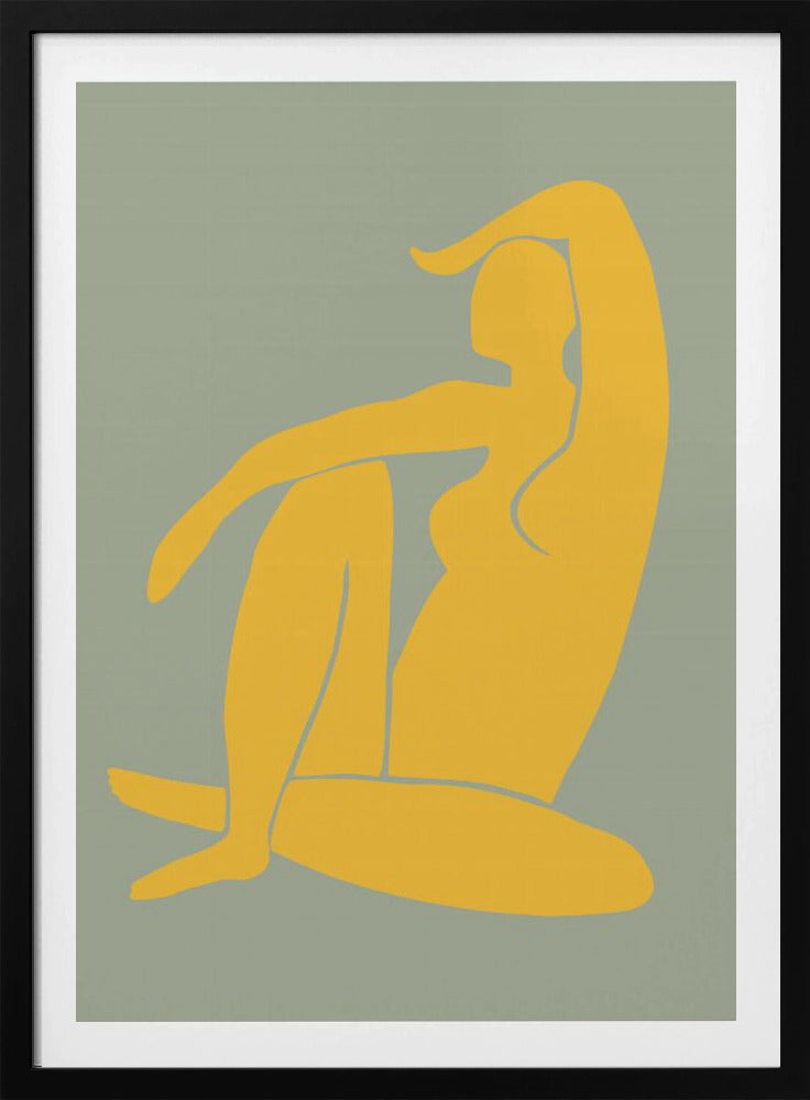 Figure Green And Yellow Matisse Style | Poster