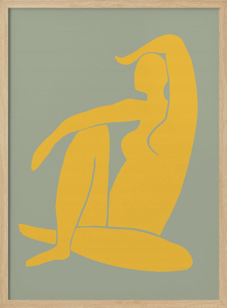 Figure Green And Yellow Matisse Style | Poster