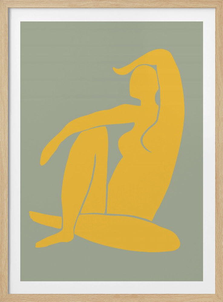 Figure Green And Yellow Matisse Style | Poster