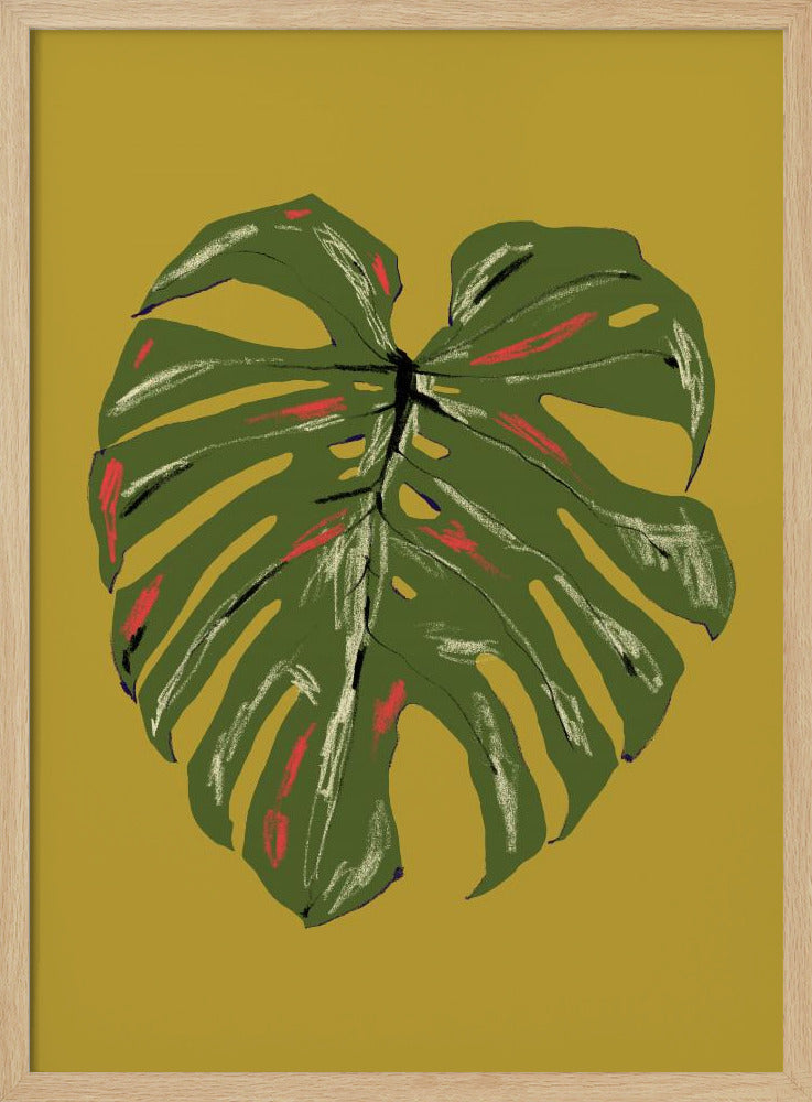 Monstera Blatt Grün | Poster