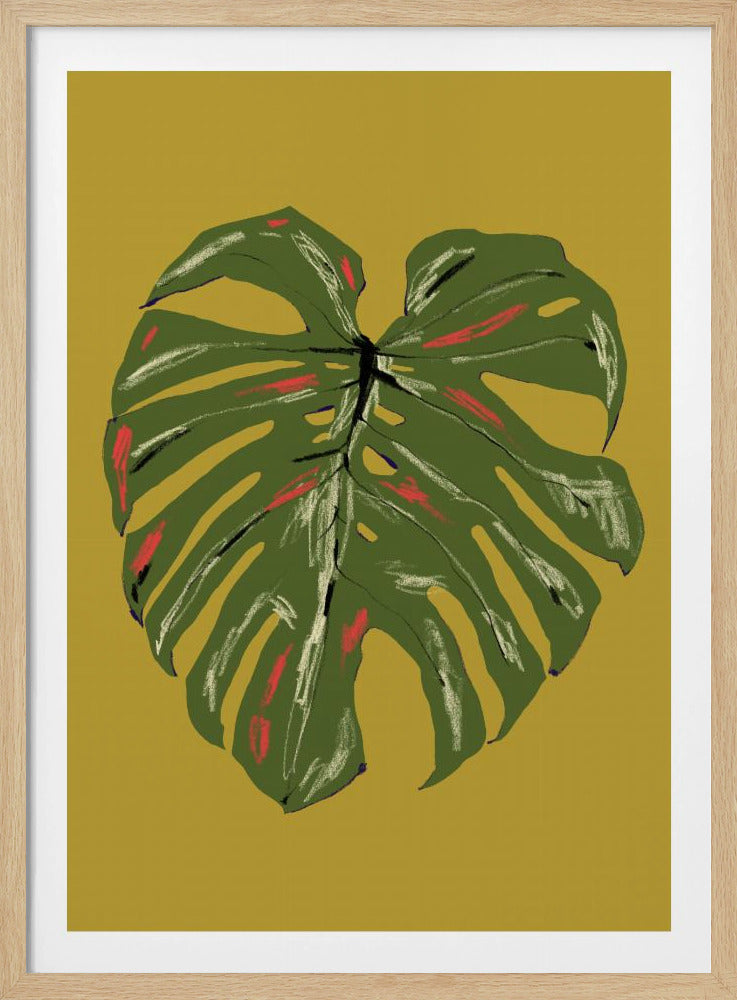 Monstera Blatt Grün | Poster