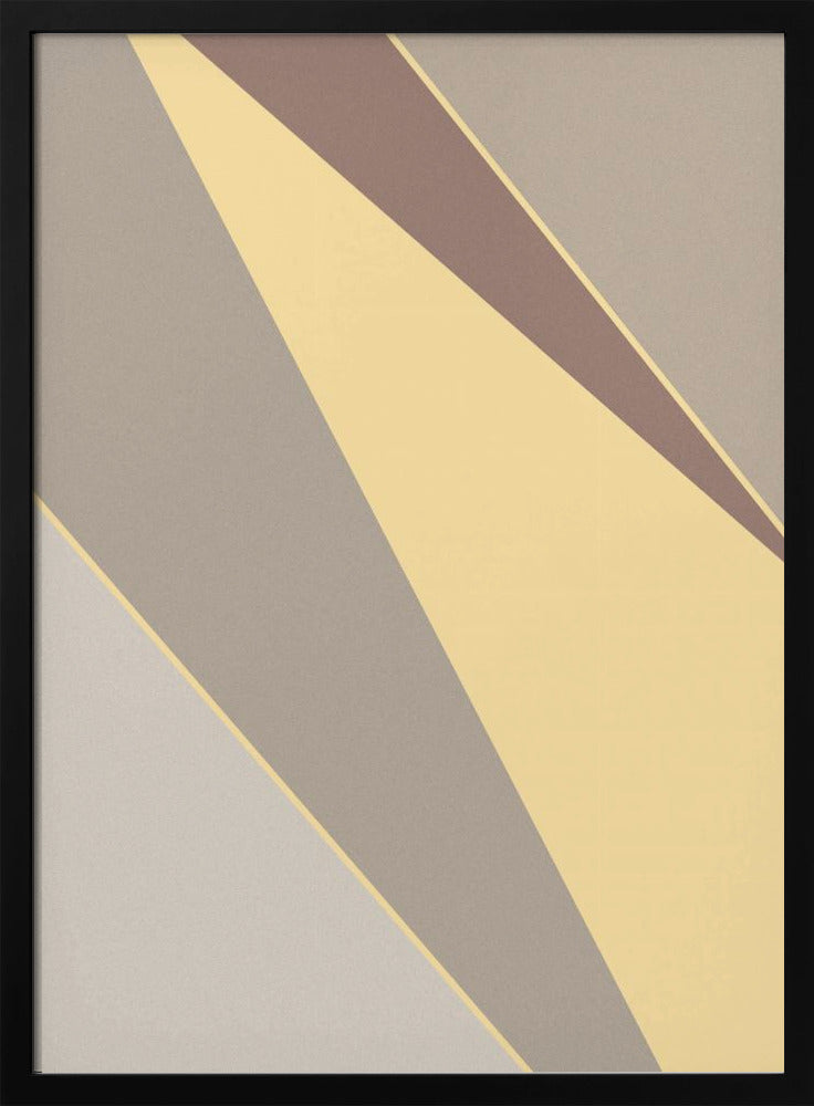 Abstrakte Formen Gelb | Poster