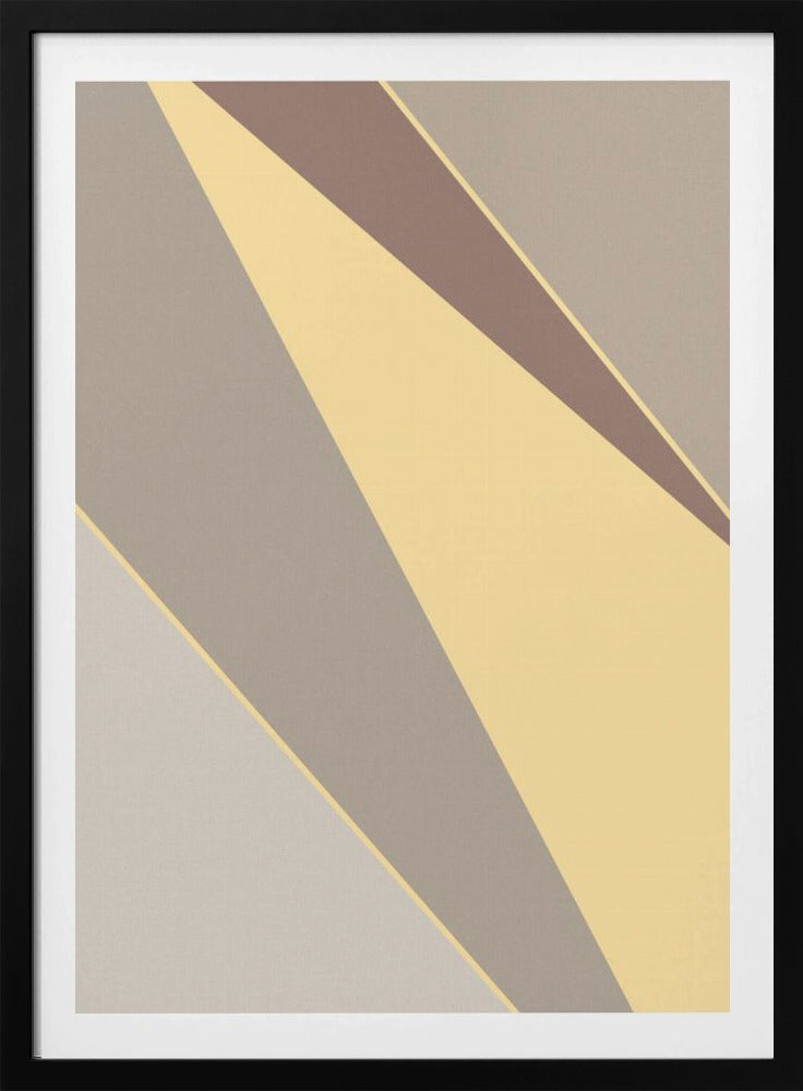 Abstrakte Formen Gelb | Poster