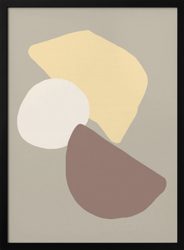 Geometrische Felder Gelb | Poster