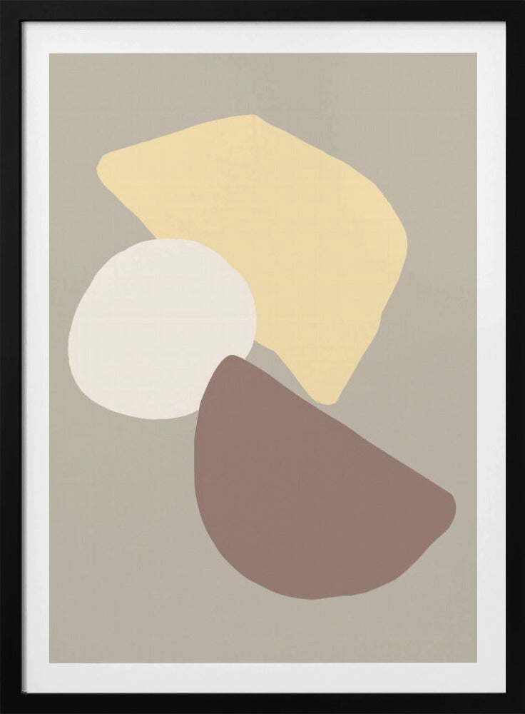 Geometrische Felder Gelb | Poster