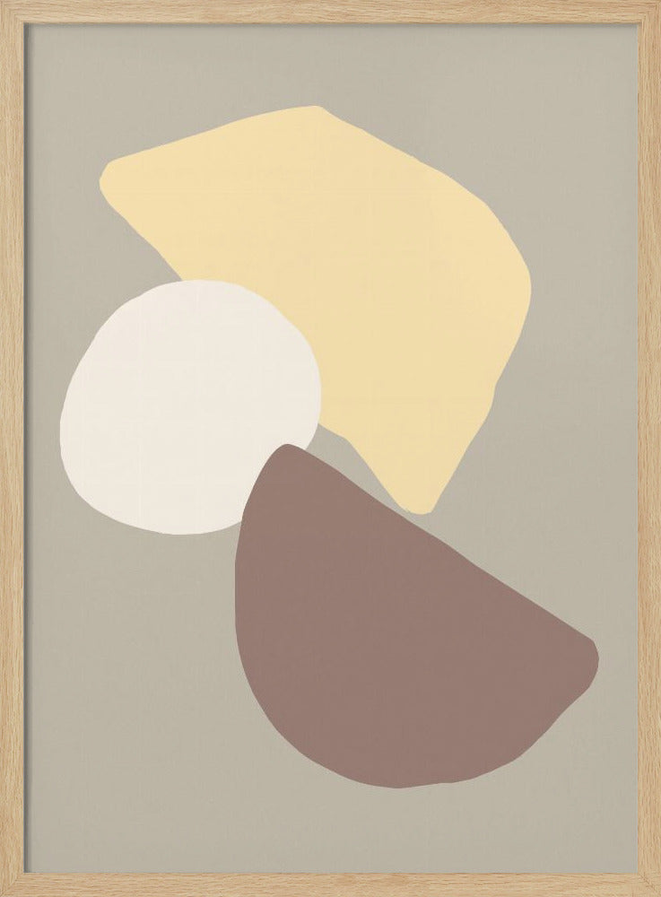 Geometrische Felder Gelb | Poster
