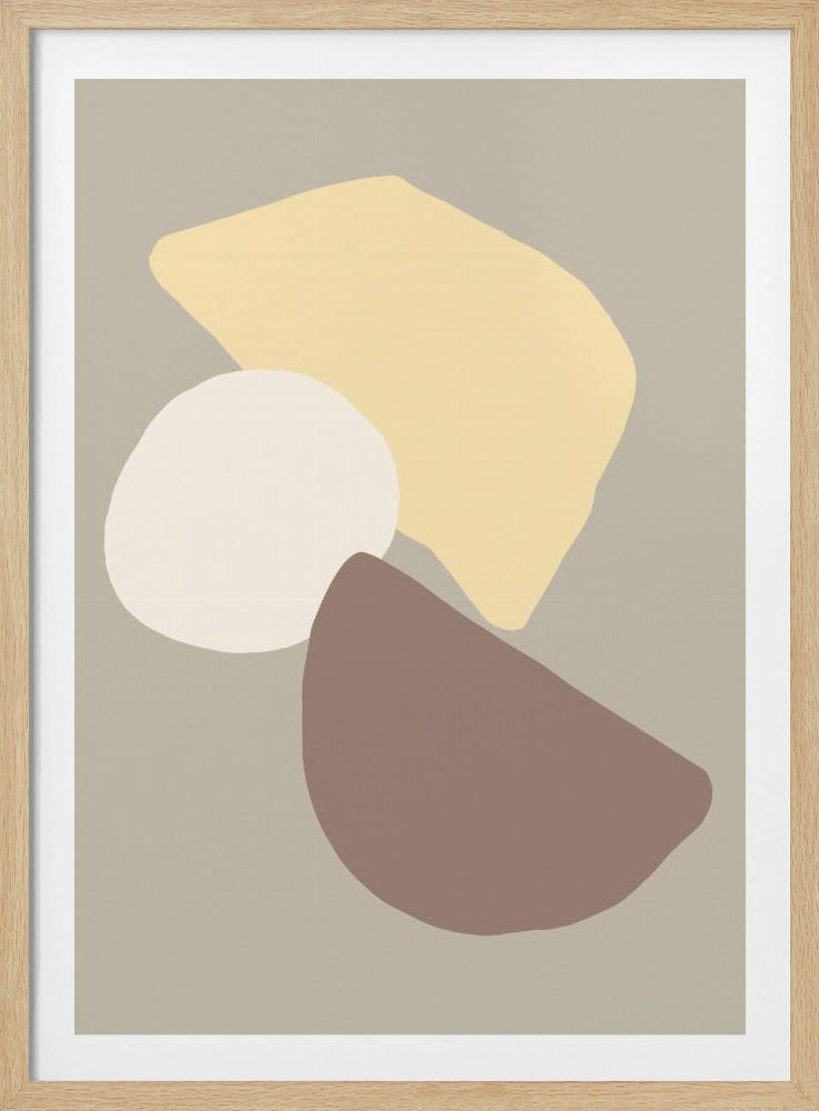 Geometrische Felder Gelb | Poster