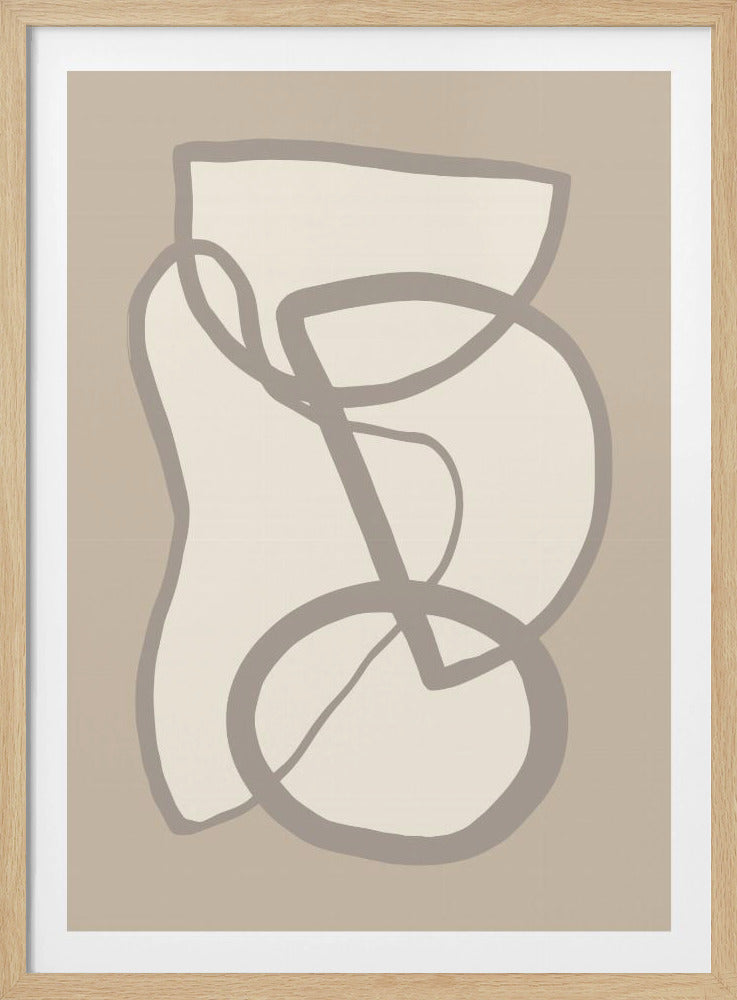 Form 09 Beige | Poster