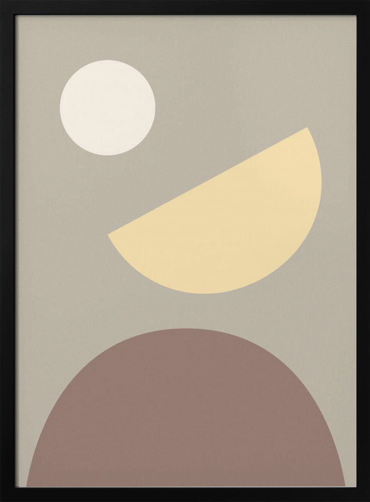 Bögen Gelb und Grau | Poster