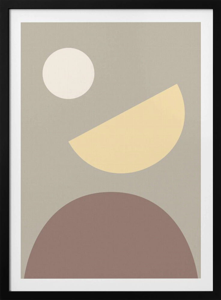 Bögen Gelb und Grau | Poster