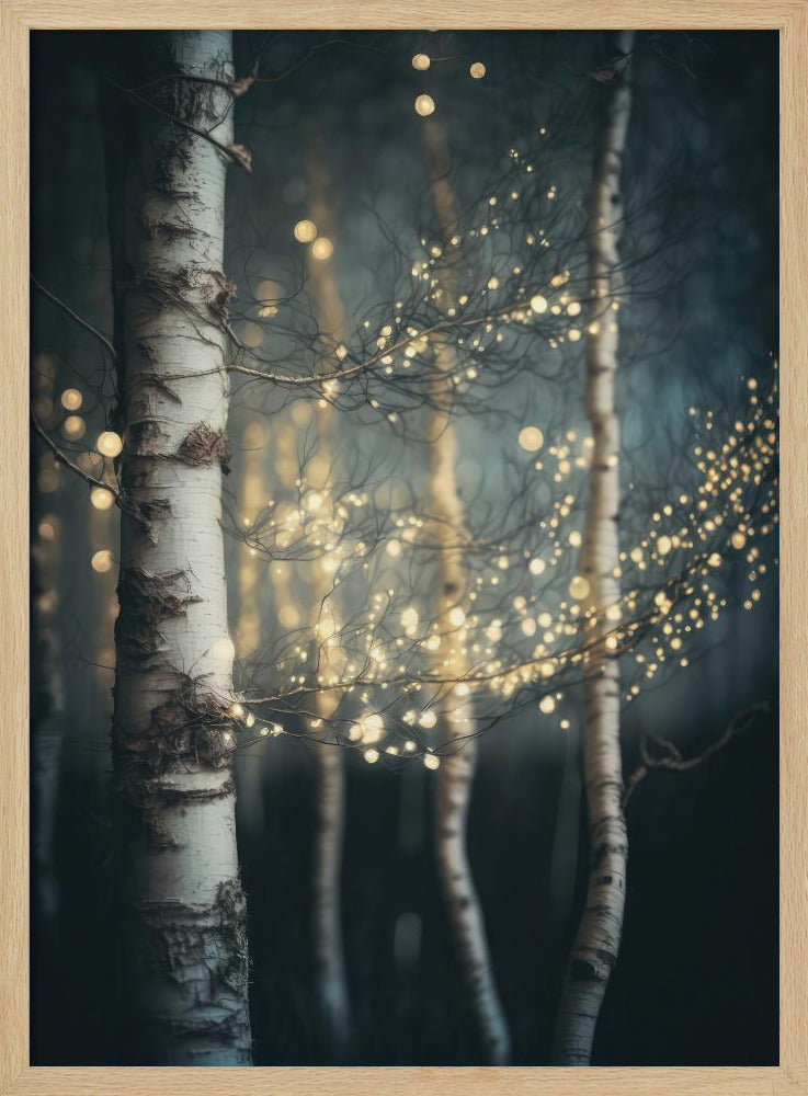 Funkelnder Birkenhain | Poster