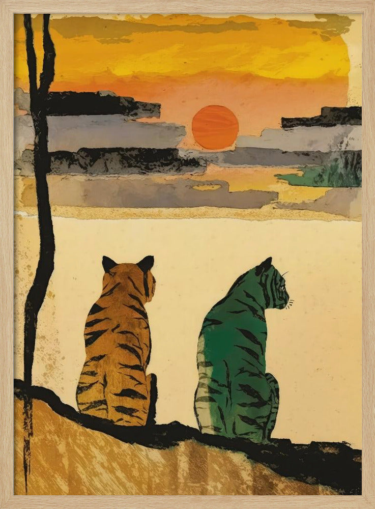 Sonnenuntergangsbegleiter | Poster