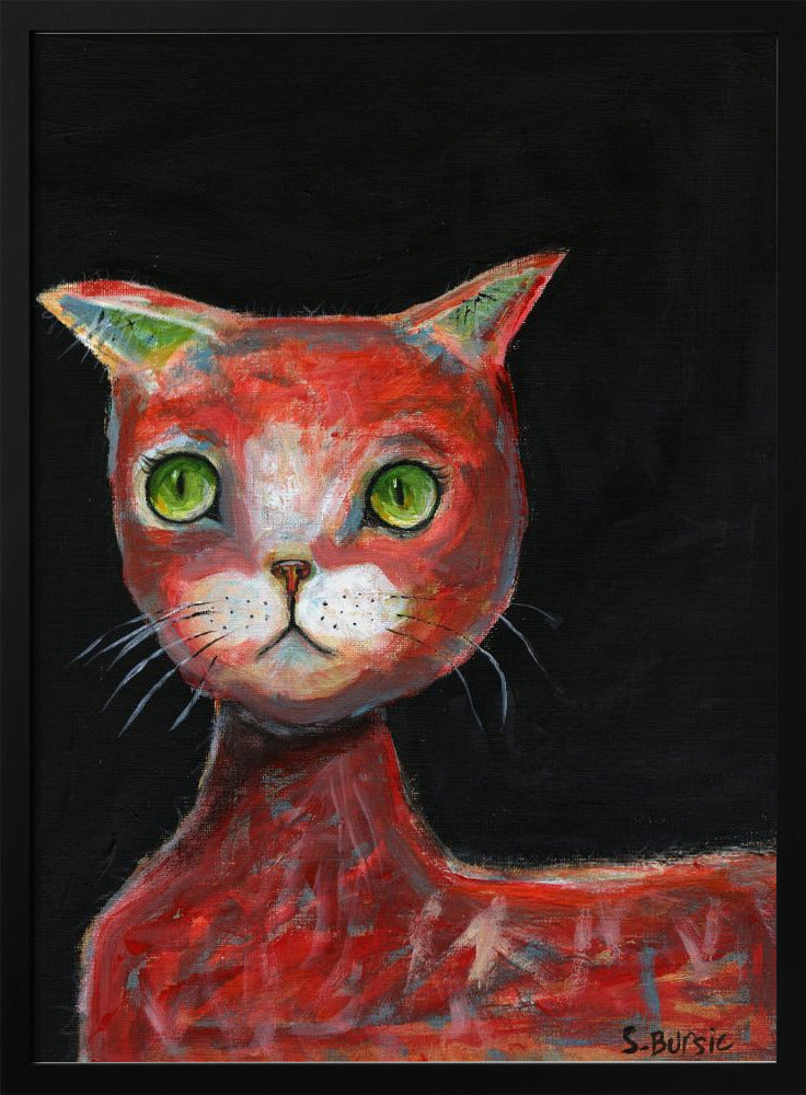 Rote Katze | Poster