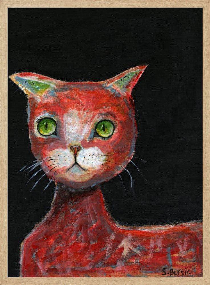 Rote Katze | Poster