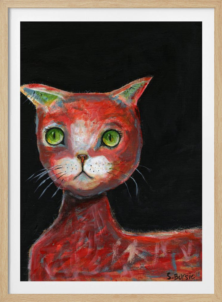Rote Katze | Poster