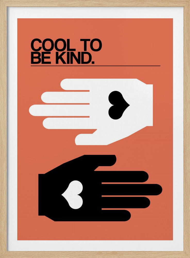 Cool, freundlich zu sein, Lachs | Poster