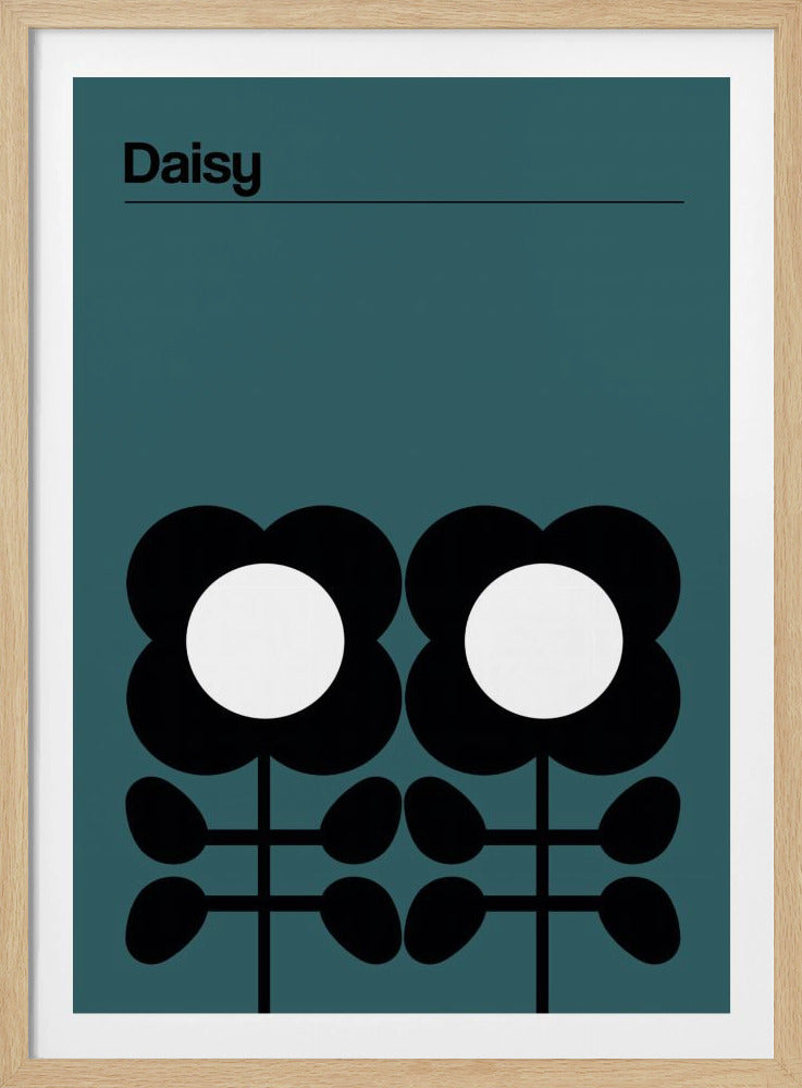 Gänseblümchen-Türkis | Poster