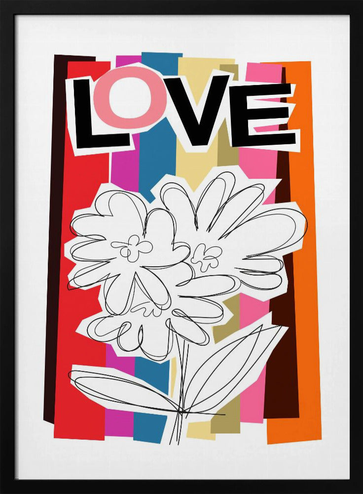 Kritzelblume Sommerfrüchte | Poster