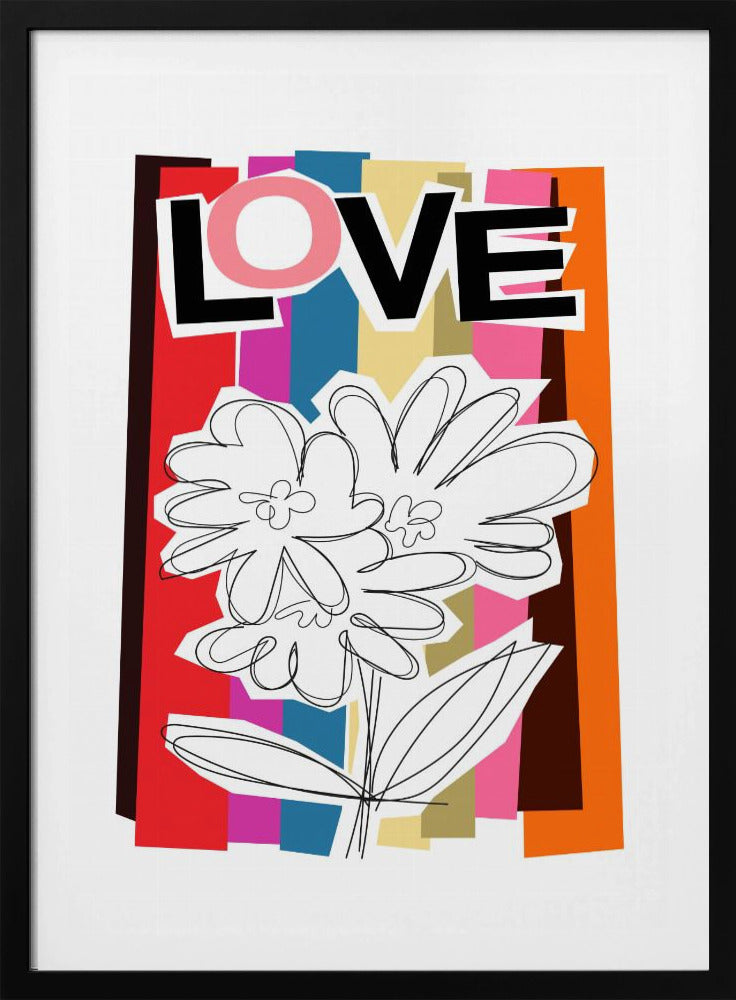 Kritzelblume Sommerfrüchte | Poster
