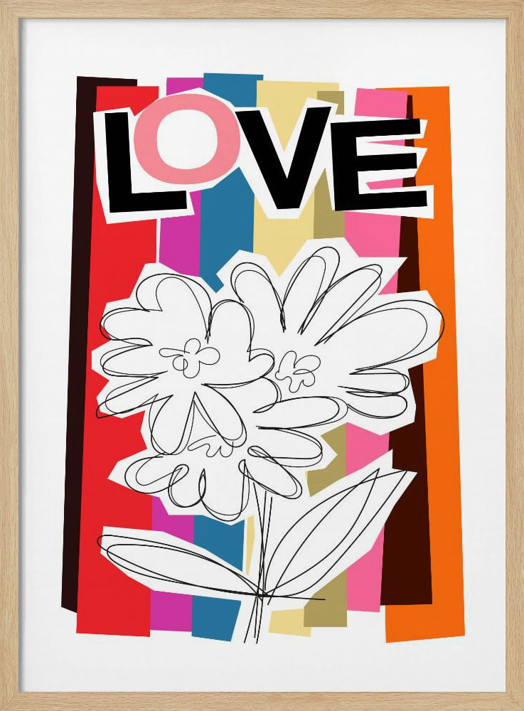Kritzelblume Sommerfrüchte | Poster