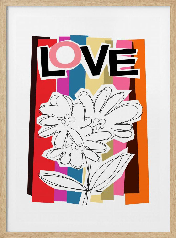 Kritzelblume Sommerfrüchte | Poster