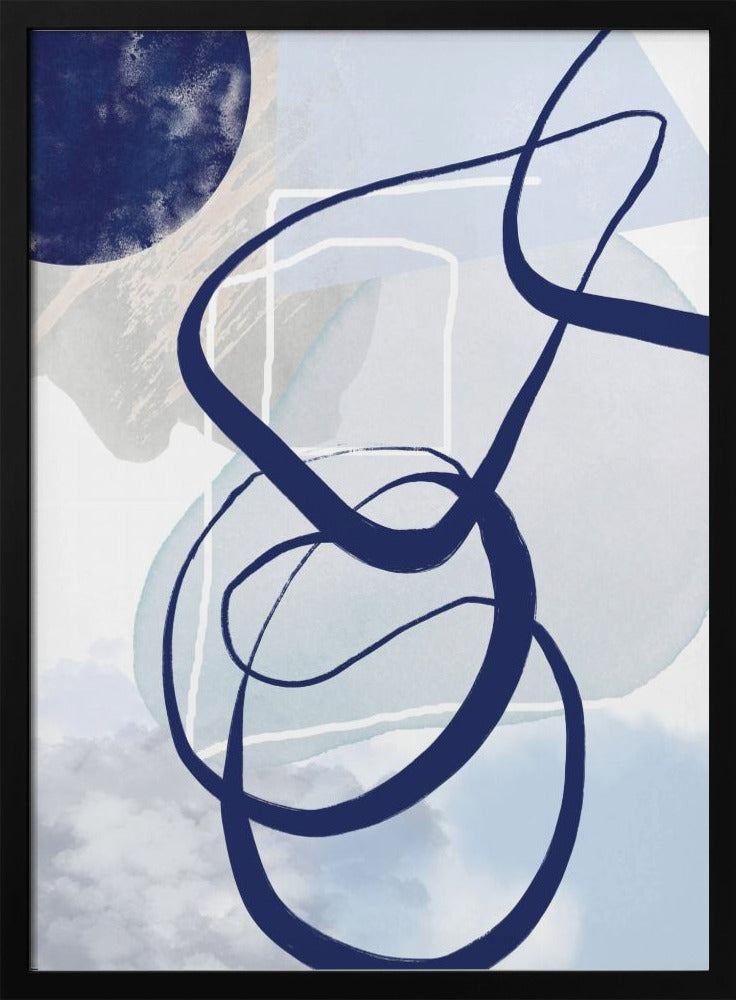 Blaue Linien-2 | Poster