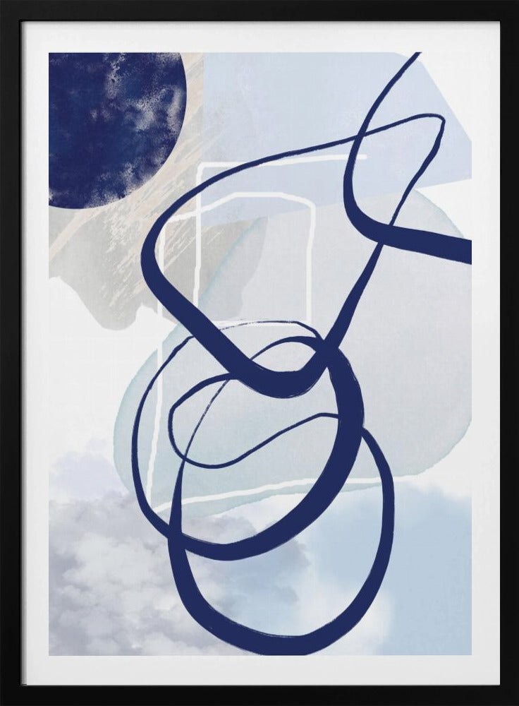 Blaue Linien-2 | Poster