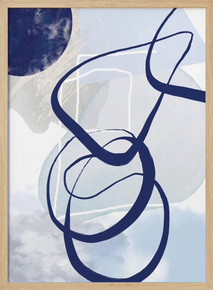 Blaue Linien-2 | Poster