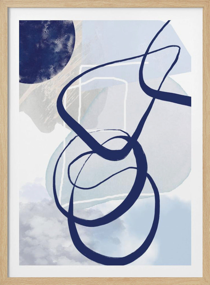 Blaue Linien-2 | Poster