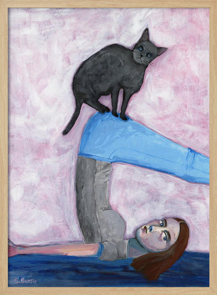 Yoga mit meiner Katze | Poster