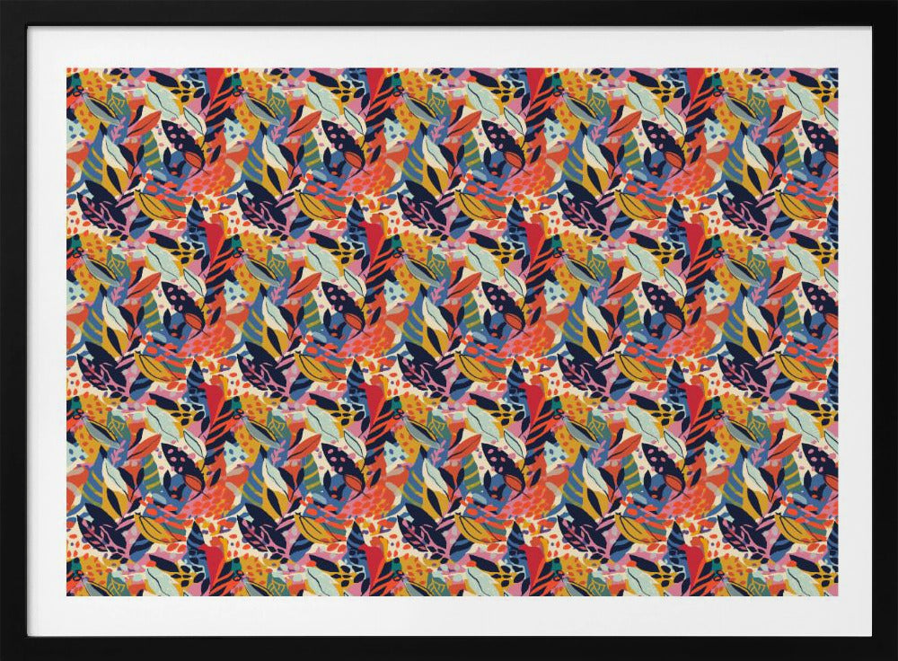 Lebendiger Dschungel-Wandteppich | Poster