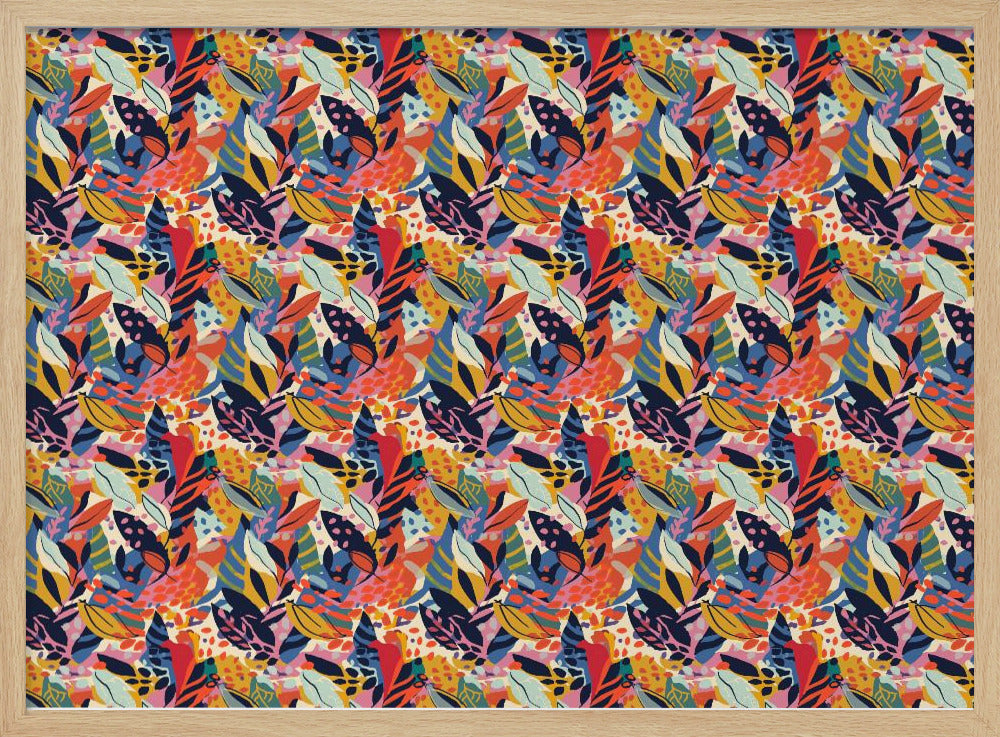 Lebendiger Dschungel-Wandteppich | Poster