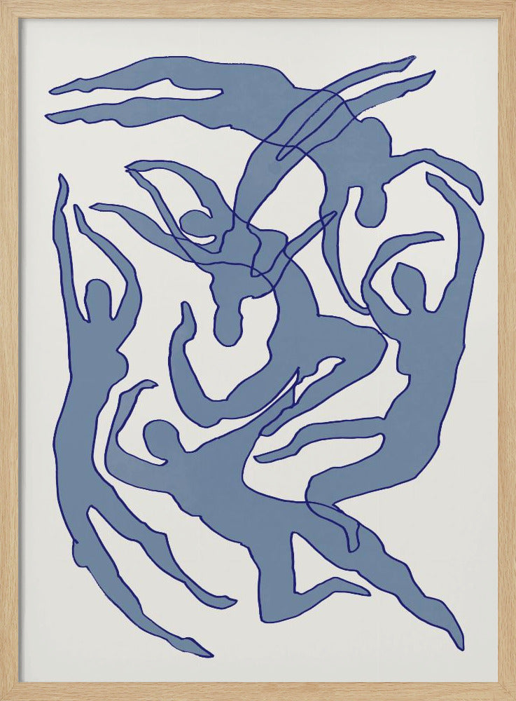 Schwimmer Blau | Poster