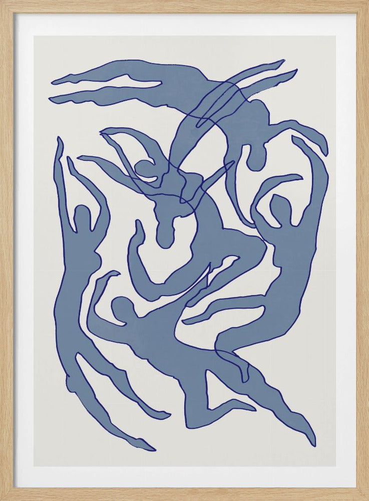Schwimmer Blau | Poster